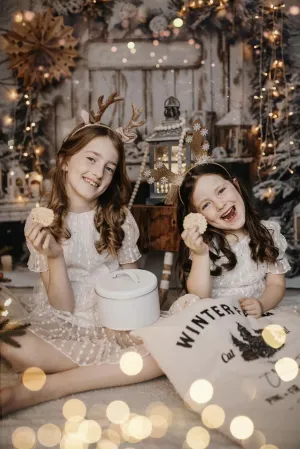 Kate Christmas Tree Snow Candles Backdrop Designed by Emetselch