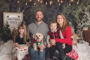 Kate Christmas Trees Farm Snow Backdrop Designed by Jenna Onyia
