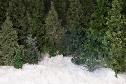 Kate Christmas Trees Farm Snow Backdrop Designed by Jenna Onyia