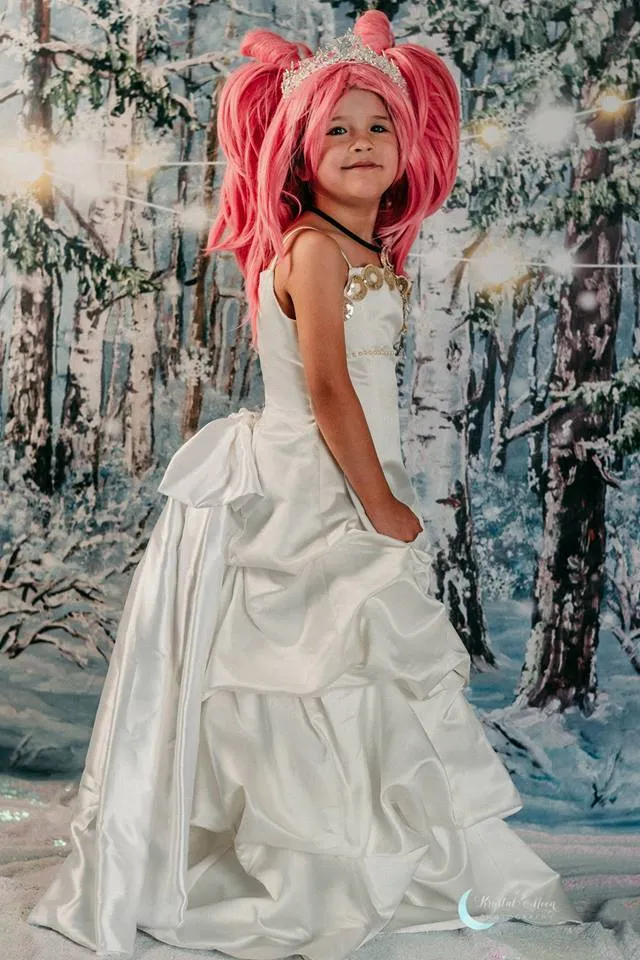 Kate Christmas Winter Snow Tree With Lights Backdrop for Photography Designed by JFCC
