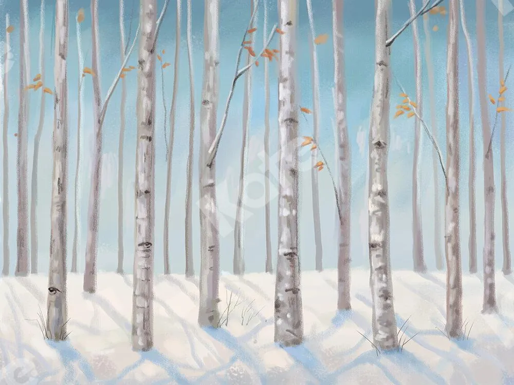 Kate Fine Art Backdrop Snow Forest Designed by GQ