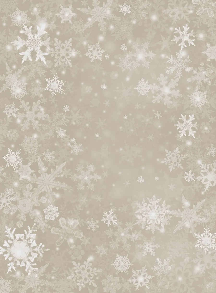 Kate Sliver Glitter Snowflake Snow Winter Christmas Backdrop for Photography