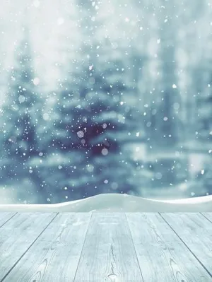 Kate Snow Blue glitter with Floor Photography Backdrop Christmas