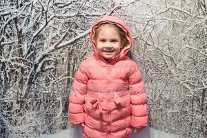 Kate Snow Winter Forest  Christmas Backdrop for Kids