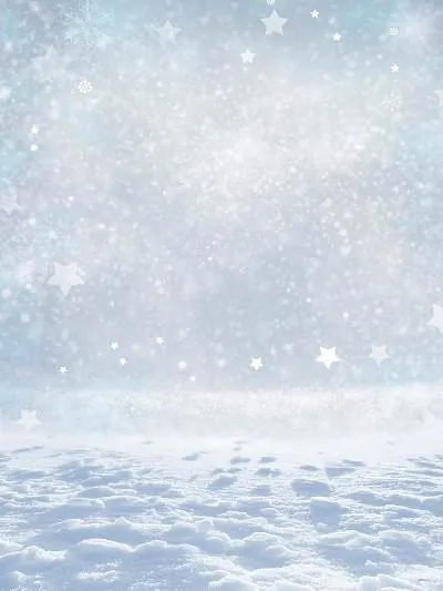 Kate White Winter Photo Props Snow Sliver Glitter Backdrop