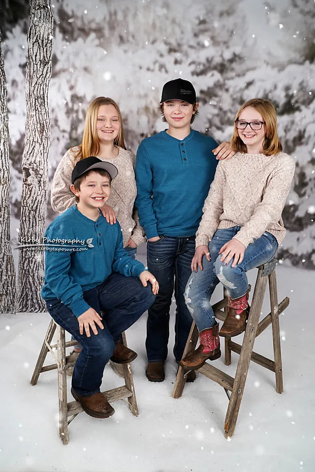 Kate Winter Forest Snow Backdrop Designed by Arica Kirby