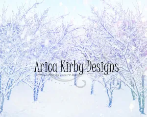 Kate Winter Snow Plum Orchard Backdrop Designed By Arica Kirby