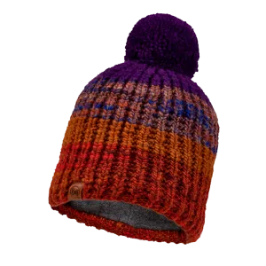 Knitted & Fleece Band Beanie - Alina Rusty