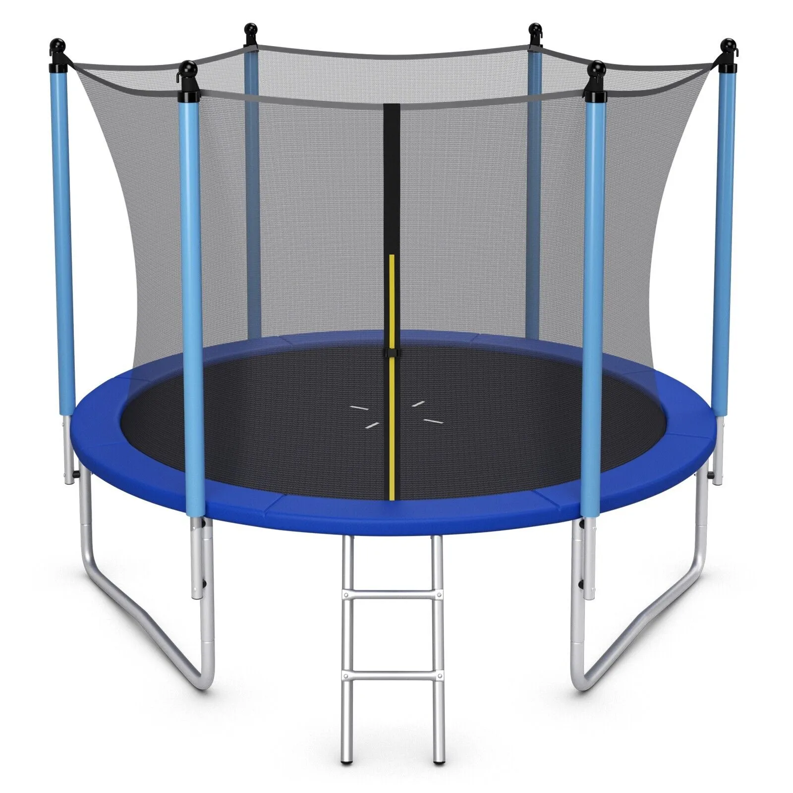 Large 8FT Children Trampolines Outdoor Garden Trampoline with Safety Enclosure Net
