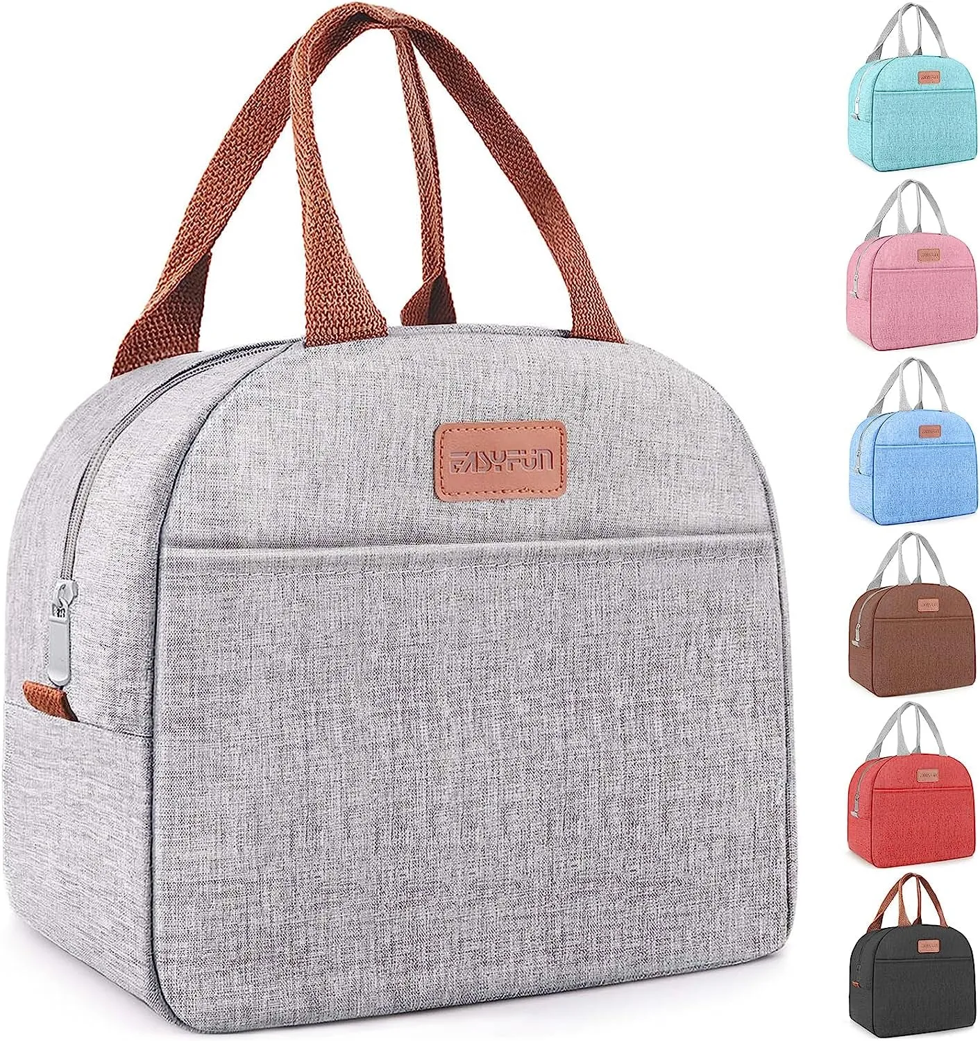 Leakproof Insulated Lunch Bag, Tote Cooler Lunch Bag for Work Travel Outdoor