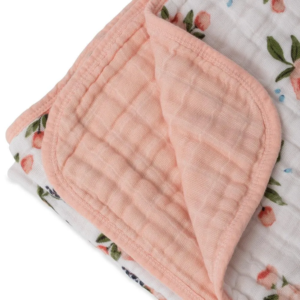 Little Unicorn Cotton Muslin Quilt (Watercolour Roses)