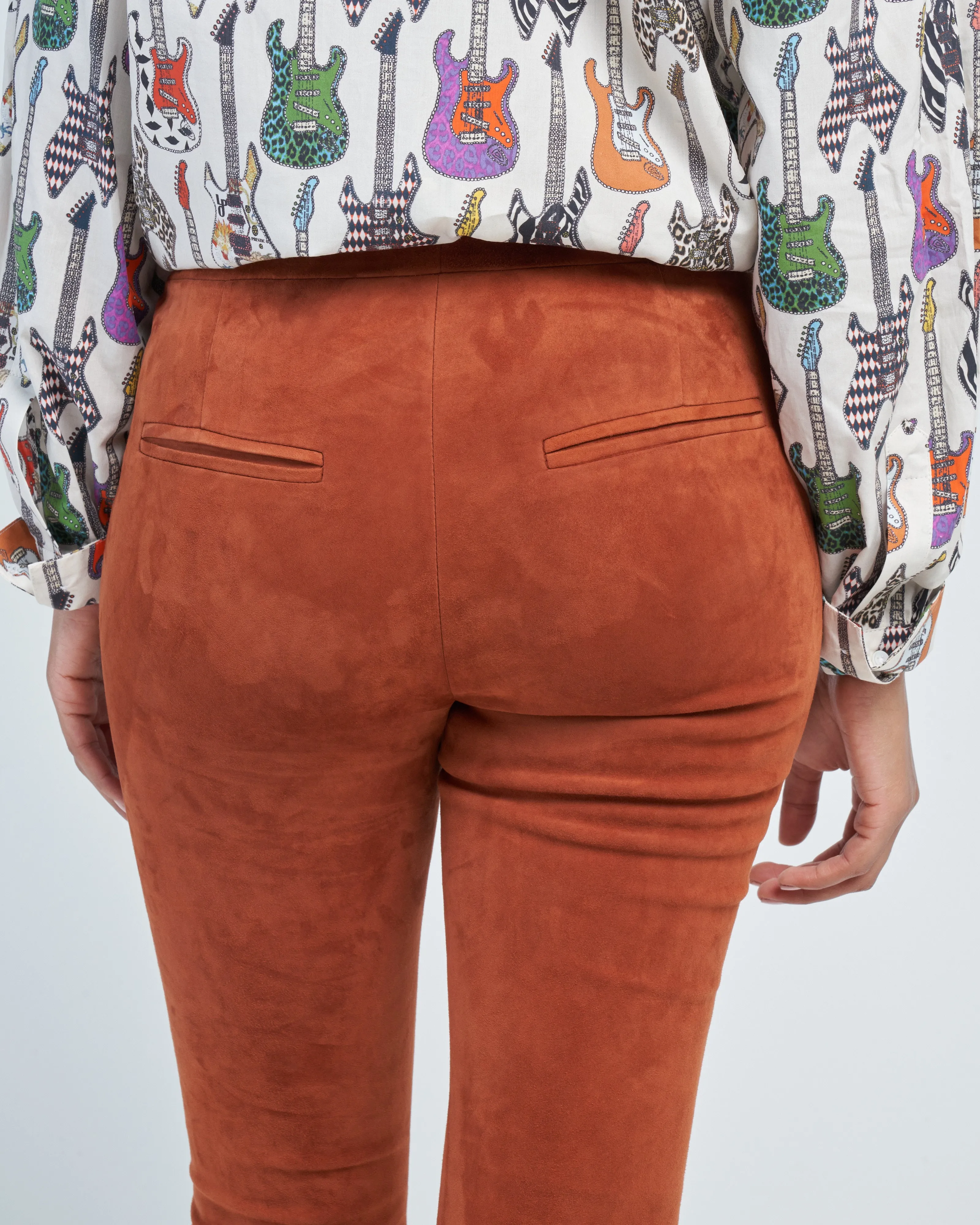 lively stretch suede pant