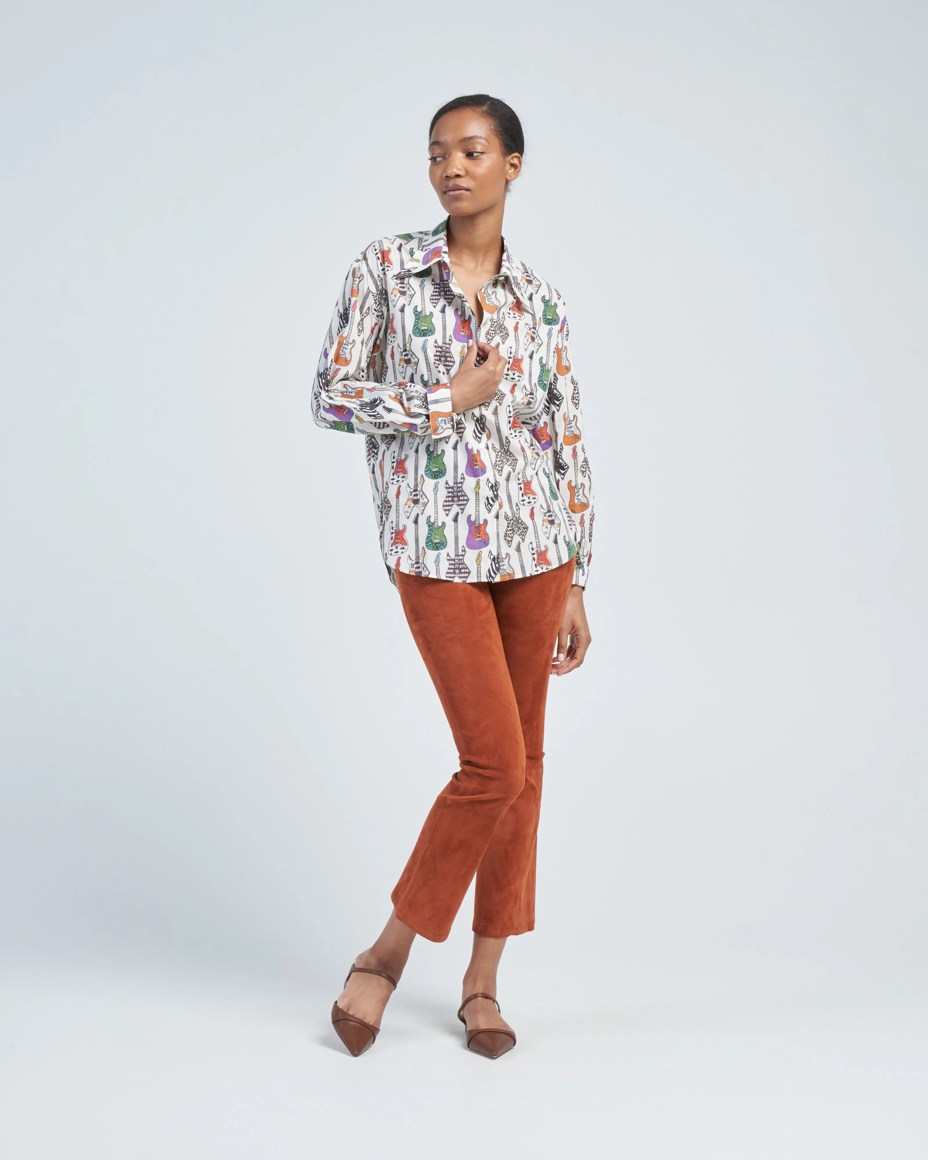 lively stretch suede pant