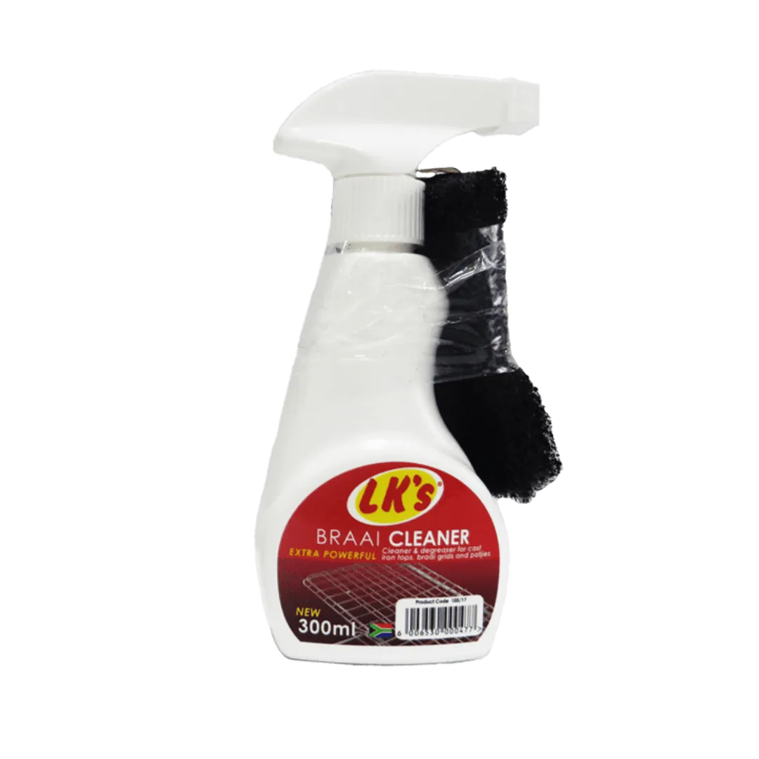 LK'S Braai Cleaner & Free Sponge 300ml 105/17