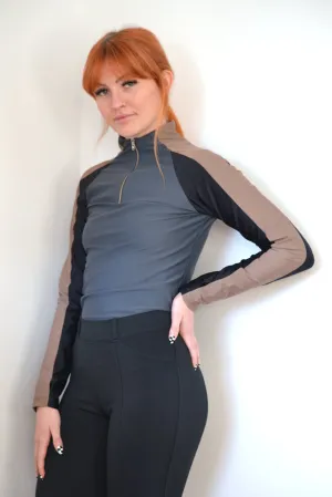 Long Sleeve Base layer - Graphite Tri