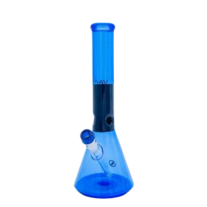 MAV 15" x 5mm Beaker Bong Black & Blue