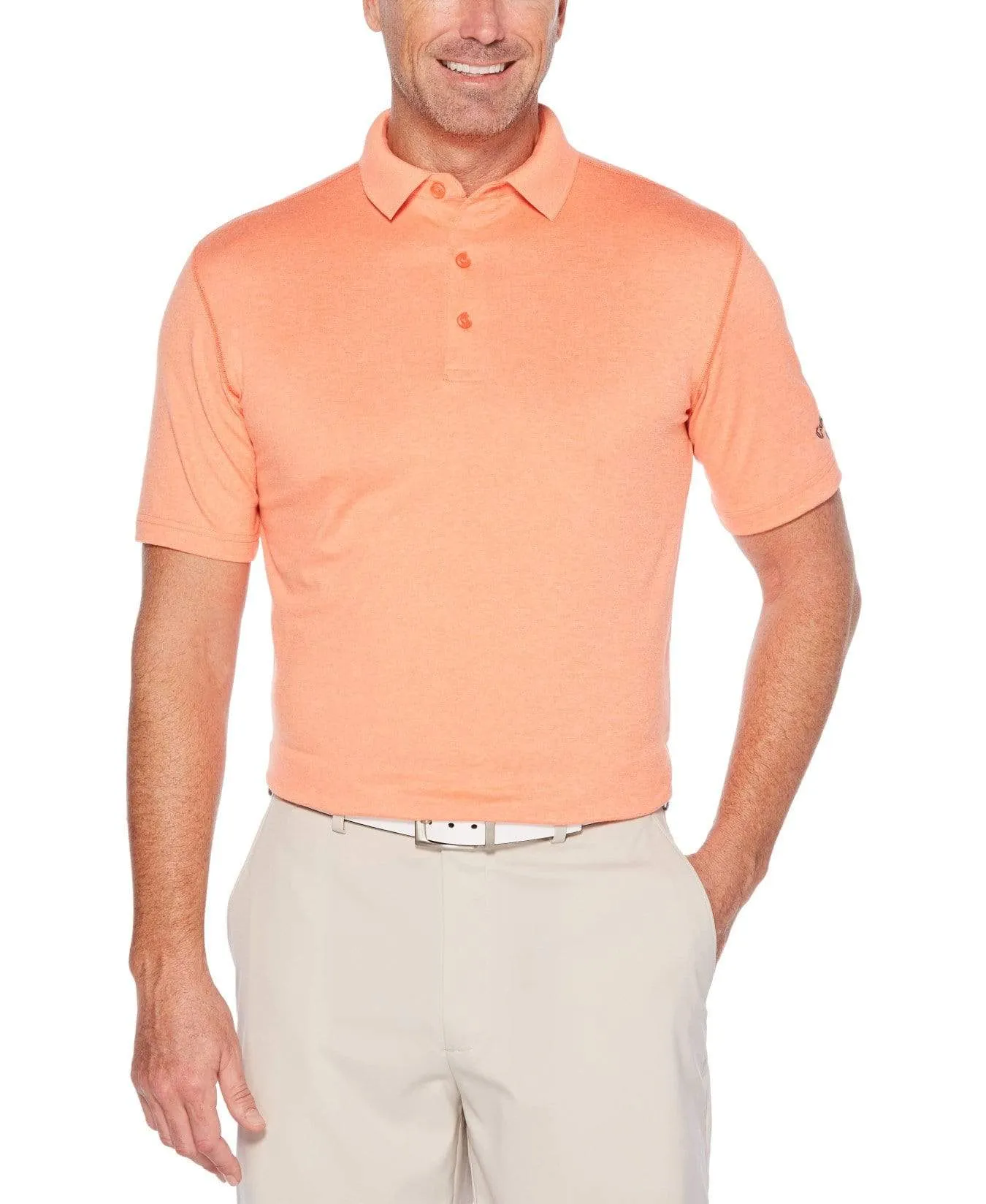 Mens Cooling Heathered Polo