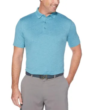 Mens Cooling Heathered Polo