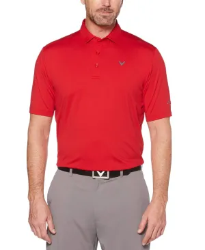 Mens Cooling Micro Hex Polo With Chevron