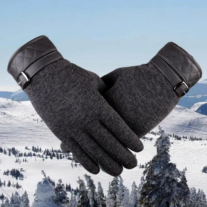 Men's Cotton Thermal Winter Motorcycle Ski Snow Snowboard Gloves