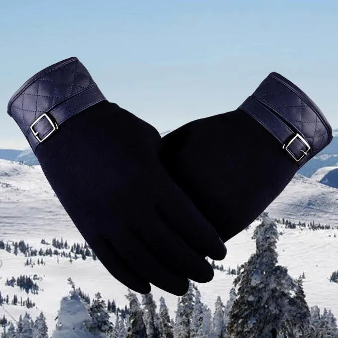Men's Cotton Thermal Winter Motorcycle Ski Snow Snowboard Gloves