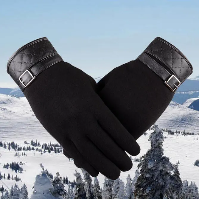 Men's Cotton Thermal Winter Motorcycle Ski Snow Snowboard Gloves