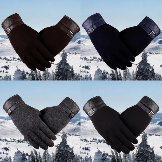 Men's Cotton Thermal Winter Motorcycle Ski Snow Snowboard Gloves
