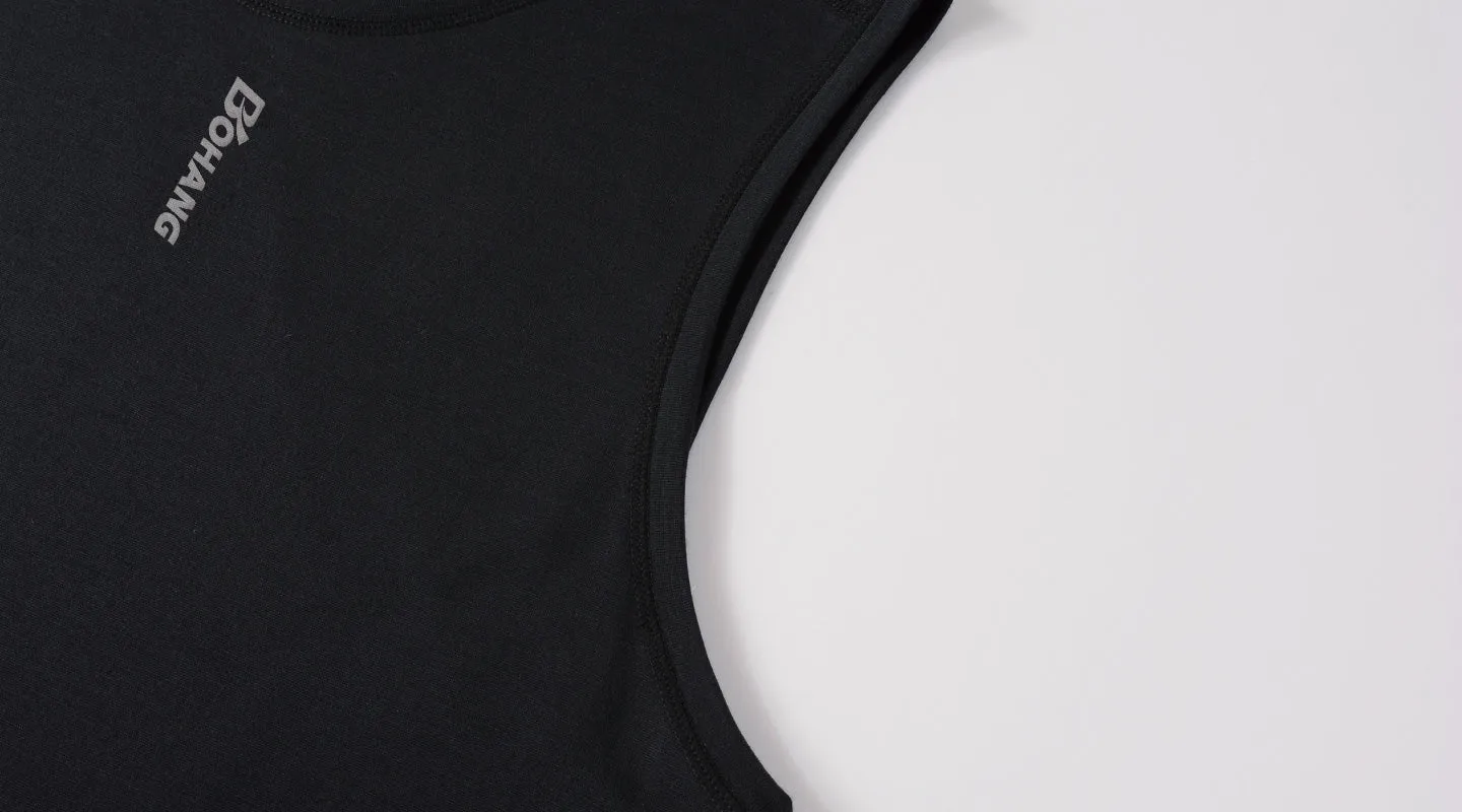 MEN'S MERINO SLEEVELESS BASE LAYER NCBLK018