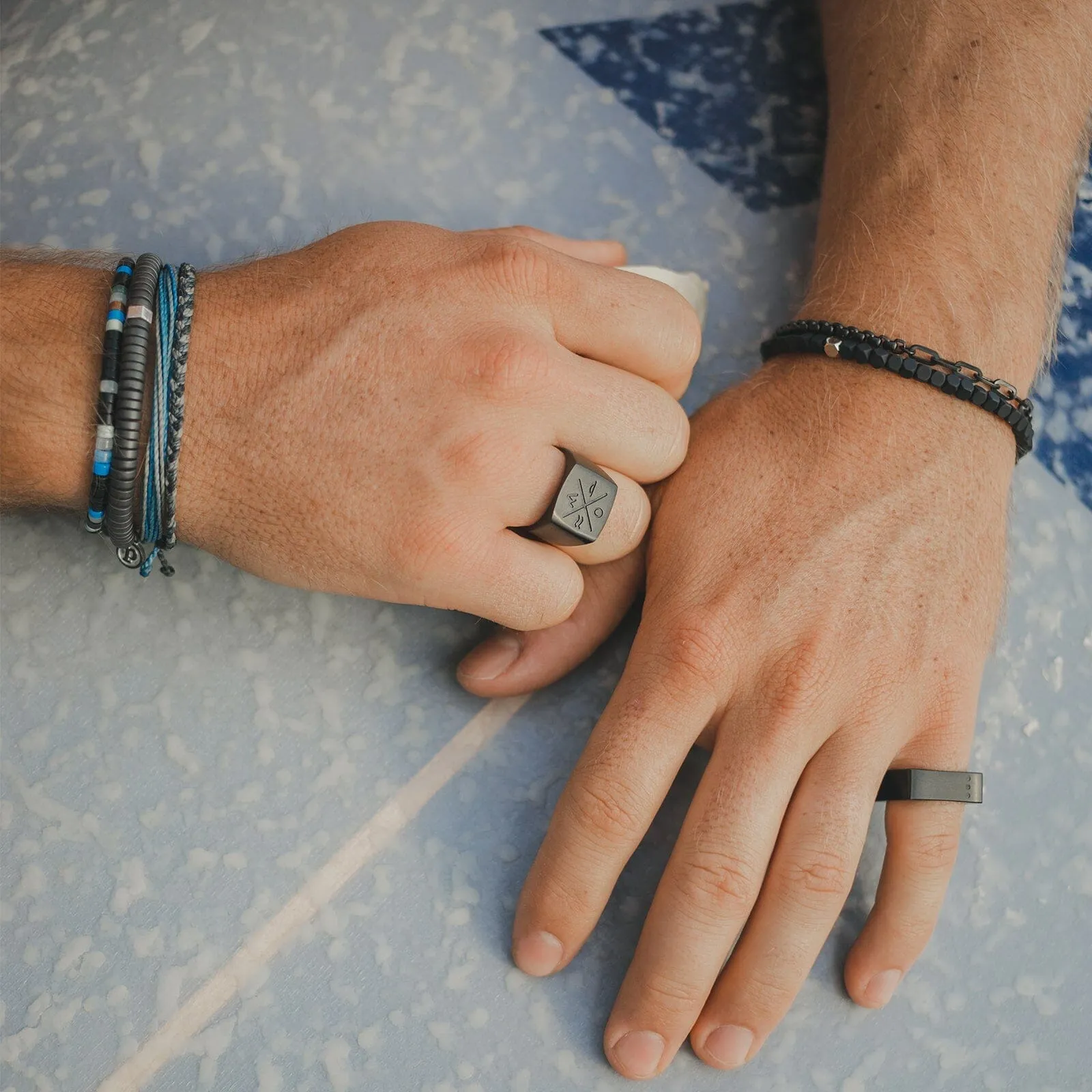 Men's Mixed Seed Bead Cord Bracelet
