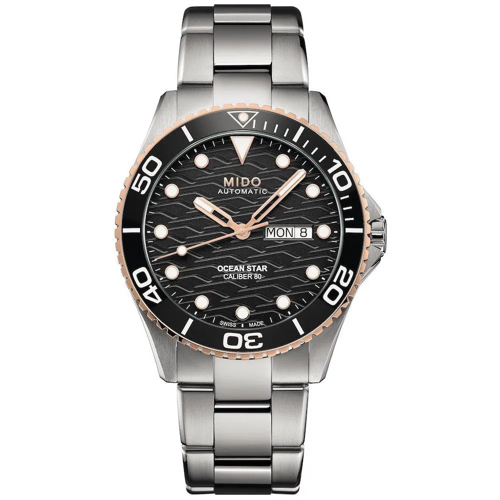 Mido Mido Ocean Star Clock Caliber 80 42mm Black Automatic Steel M042.430.21.051.00
