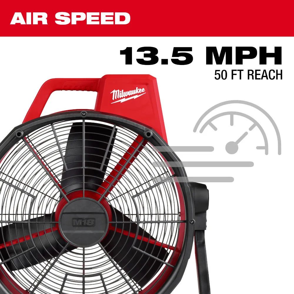 Milwaukee 0821-20 M18 Brushless 18" Fan - tool only