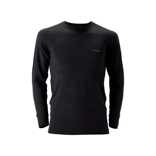 Montbell Super Merino Wool Light Weight Round Neck Shirt Men's
