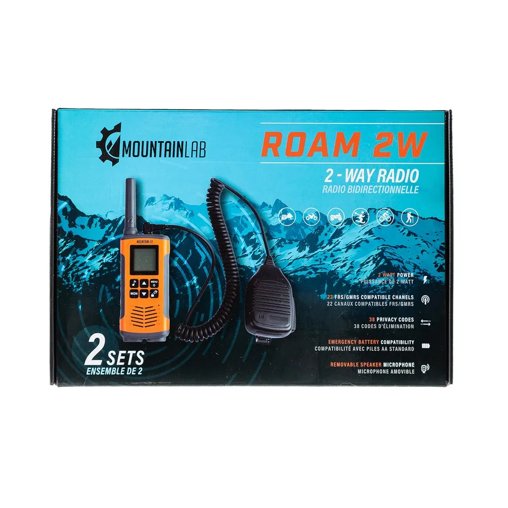 Mountain Lab 2 Piece ROAM 2.0 2W Radio with Mic
