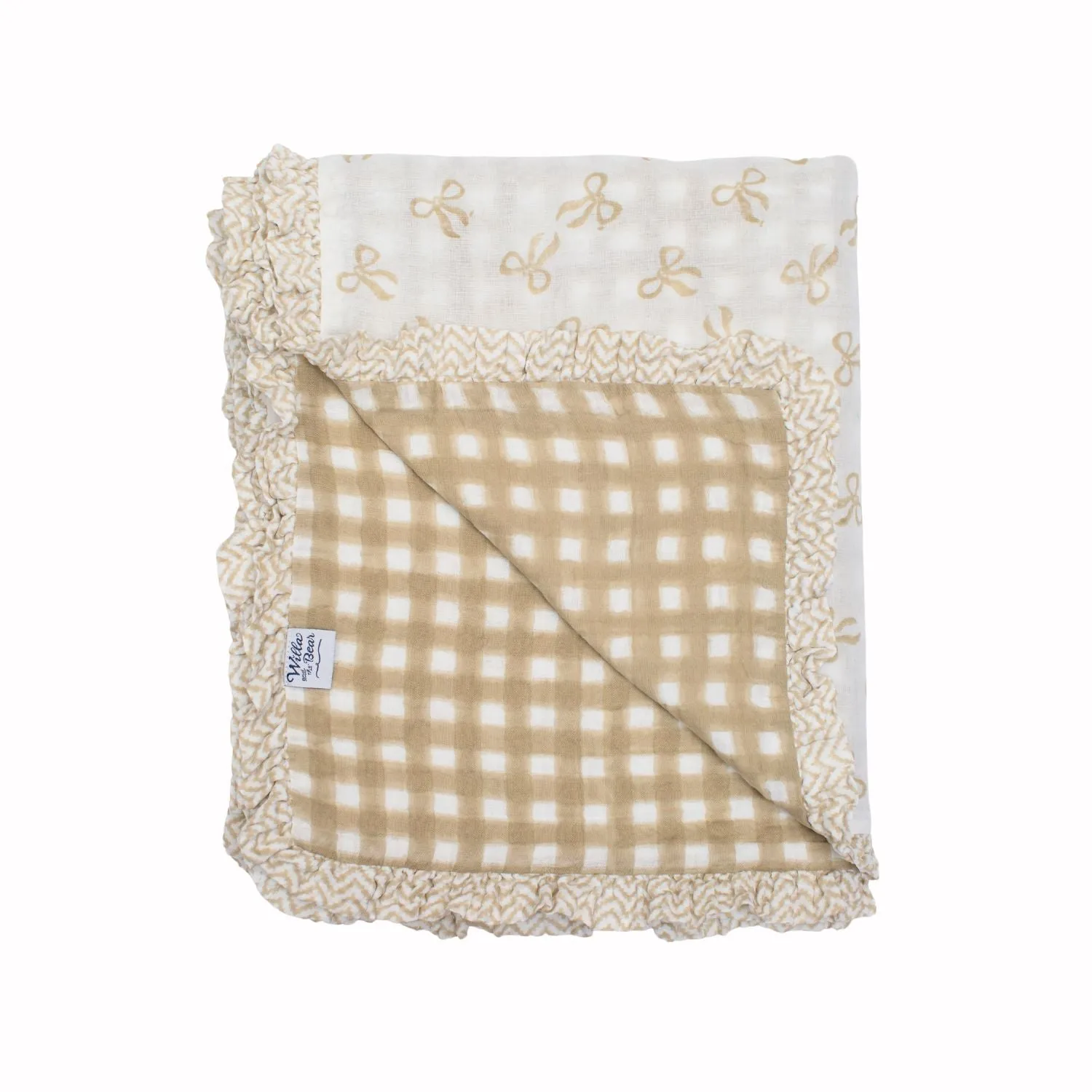 Muslin Ruffle Blanket - Single