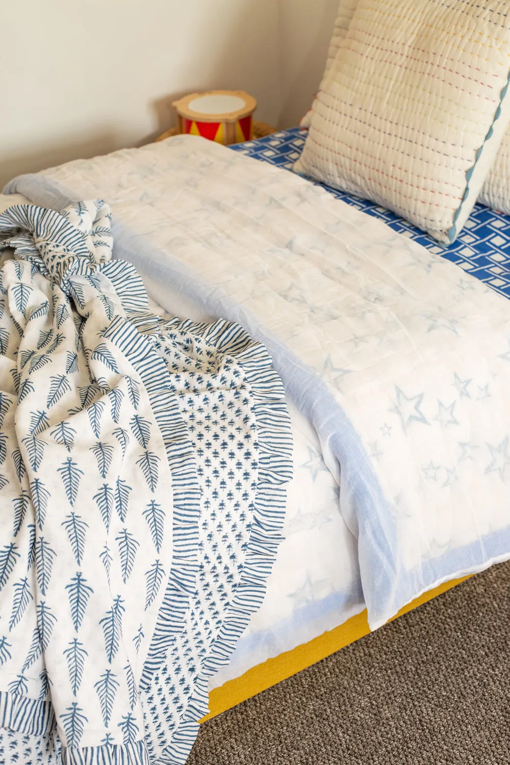Muslin Ruffle Blanket - Single