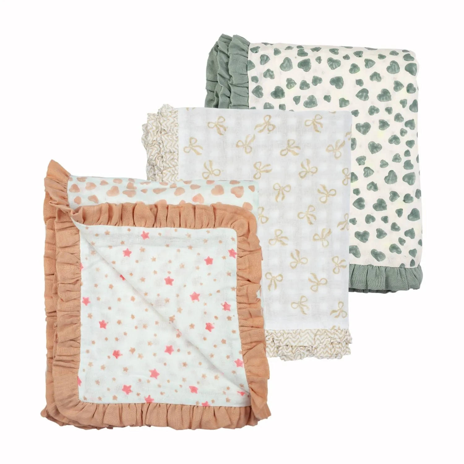 Muslin Ruffle Blanket - Single