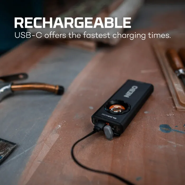 Nebo Slim  1200echargeable Pocket Light with Laser Pointer