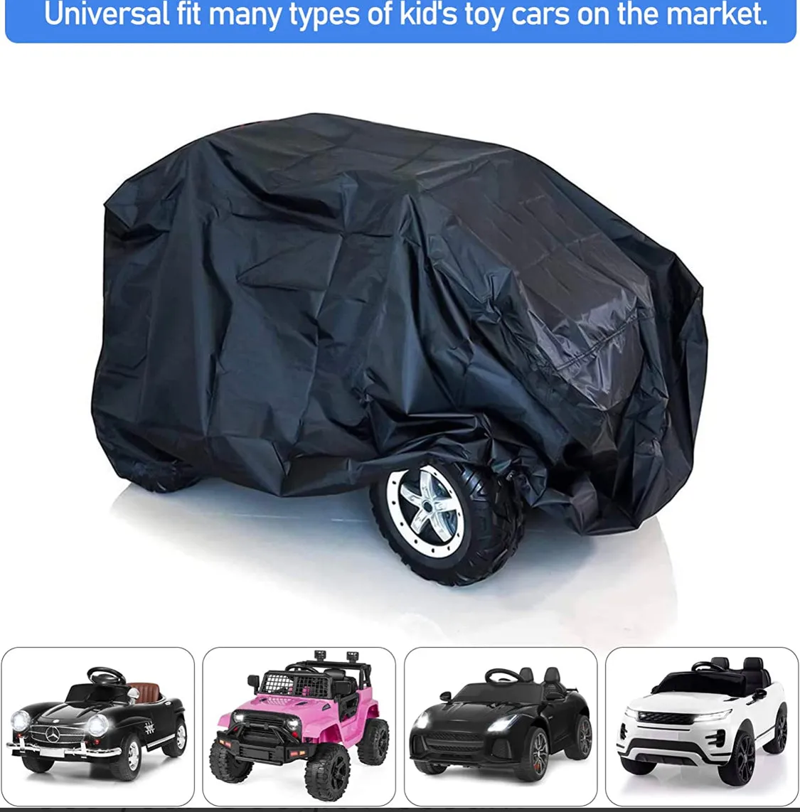 New 2025 Ride On Car Covers | Black | S/M Vehicles | Protect From Rain/Sun/Dust/Snow/Leaves
