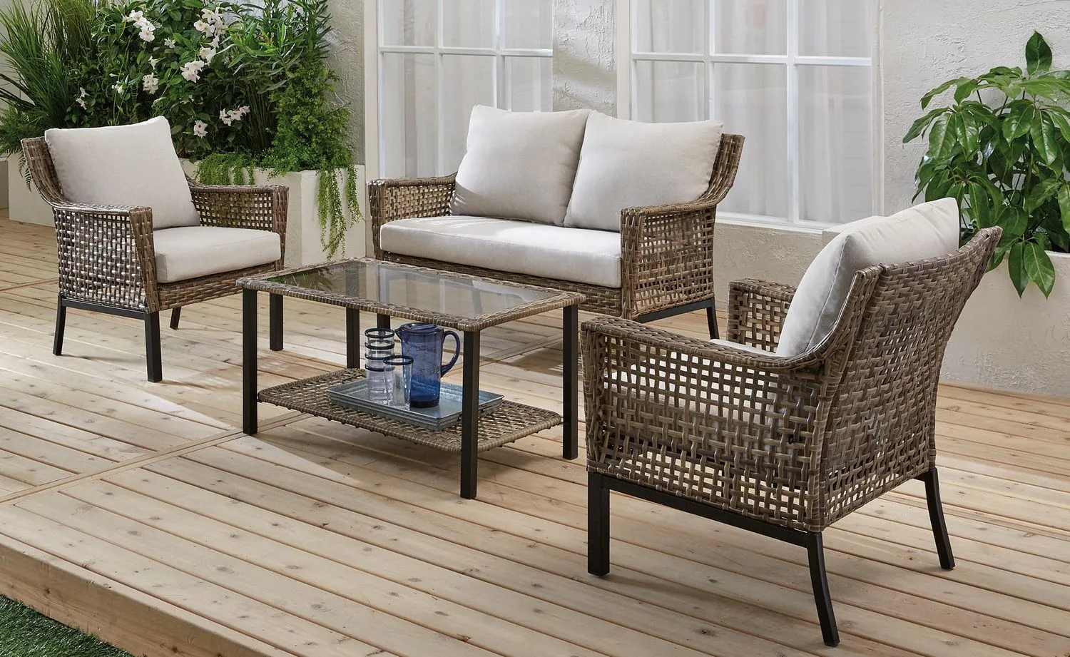 New in box! NIB! 11 Piece Hometrends Belmont Conversation Set w/Cushions! Retails $620 w/tax!