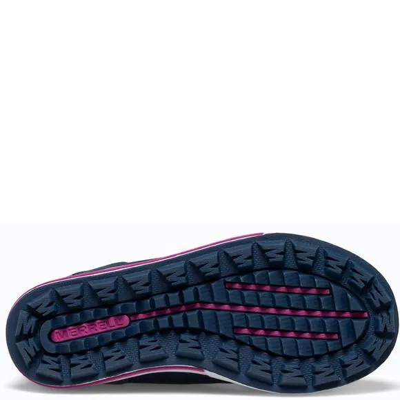 NEW MERRELL snow bank 3.0 waterproof kids boot in navy/turquoise
