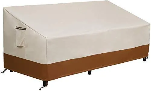 New SONGMICS Patio Sofa Cover, 600D 3-Seater Bench Deep Chaise Lounge Protective Cover, Retails $158 