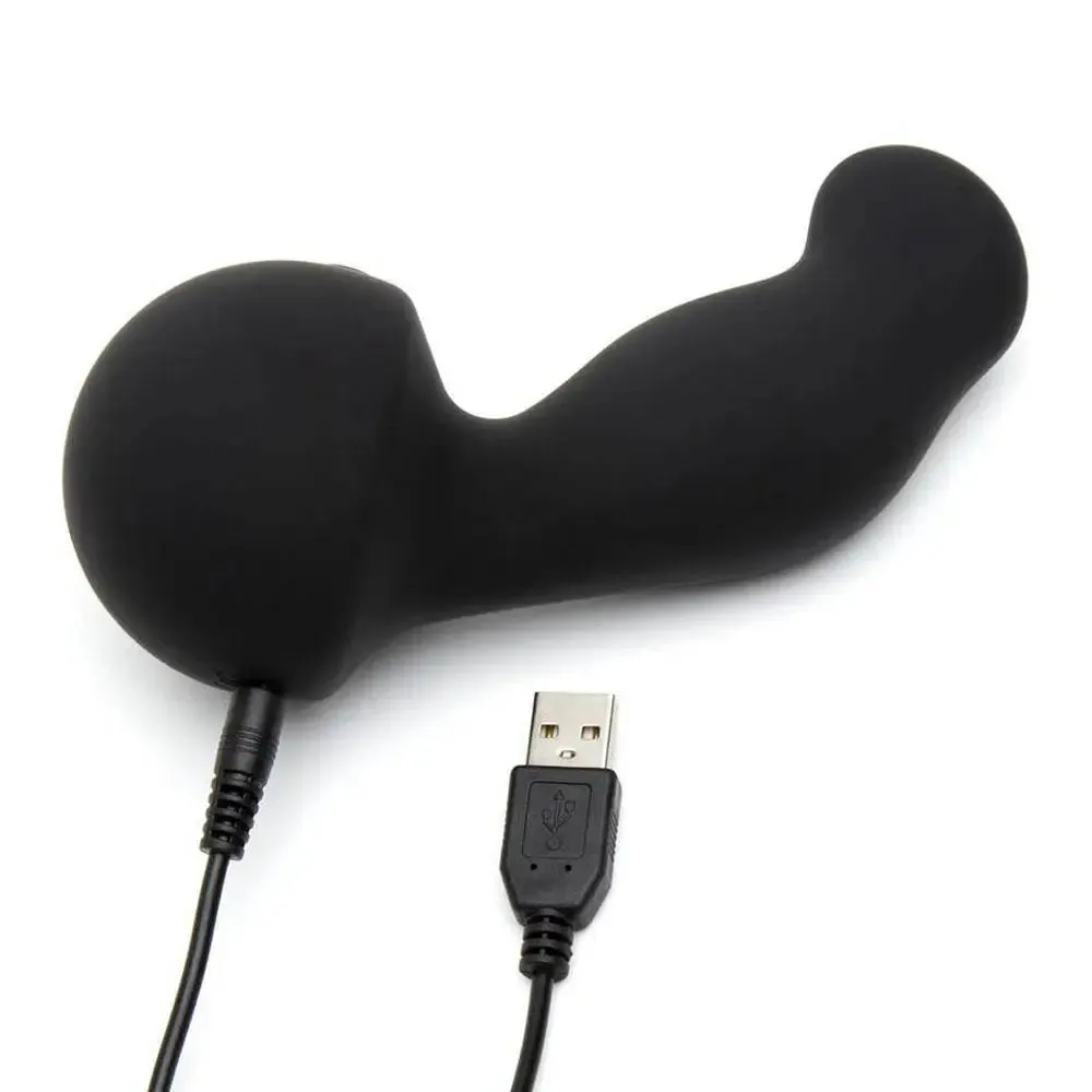 Nexus Silicone Black Unisex Rechargeable Massager