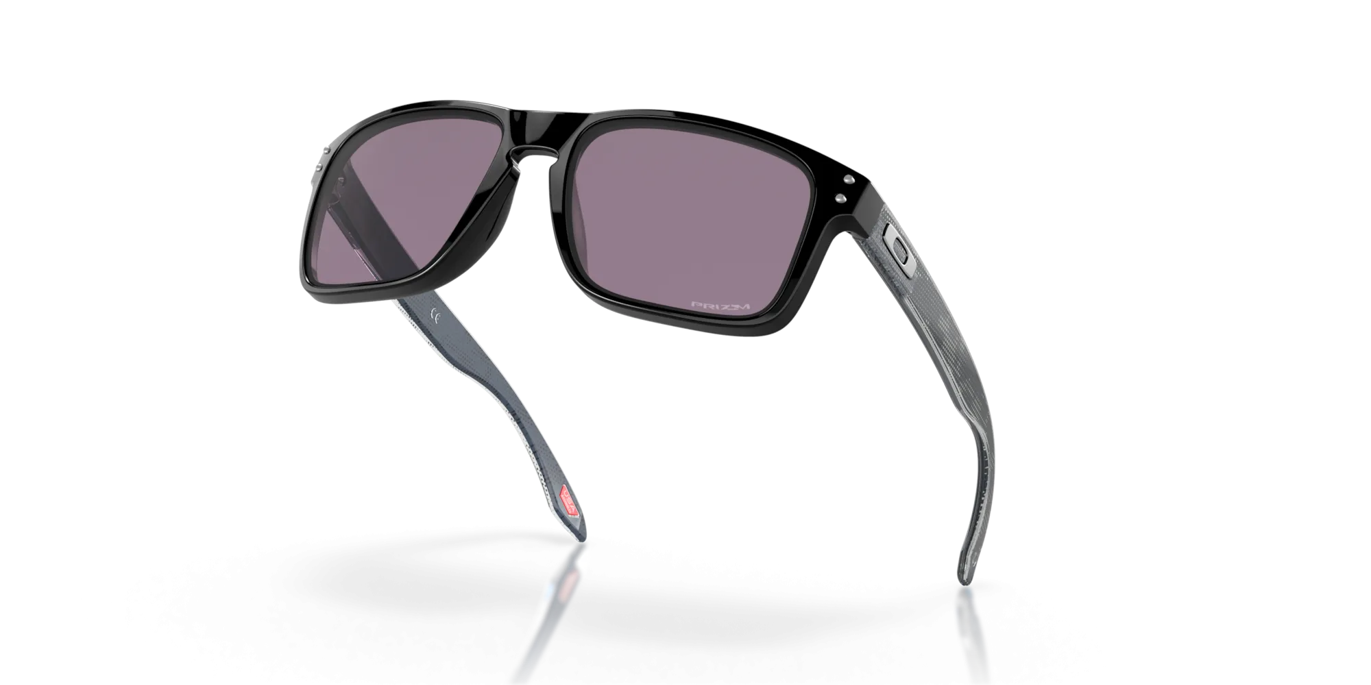 Oakley Holbrook High Resolution Collection Sunglasses - Polished Black with Prizm Grey Lenses