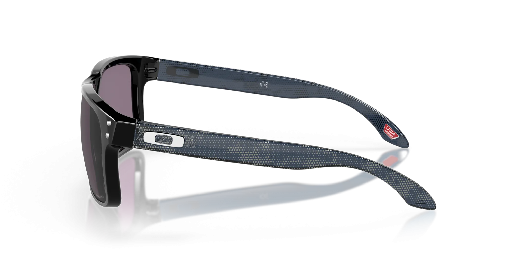 Oakley Holbrook High Resolution Collection Sunglasses - Polished Black with Prizm Grey Lenses