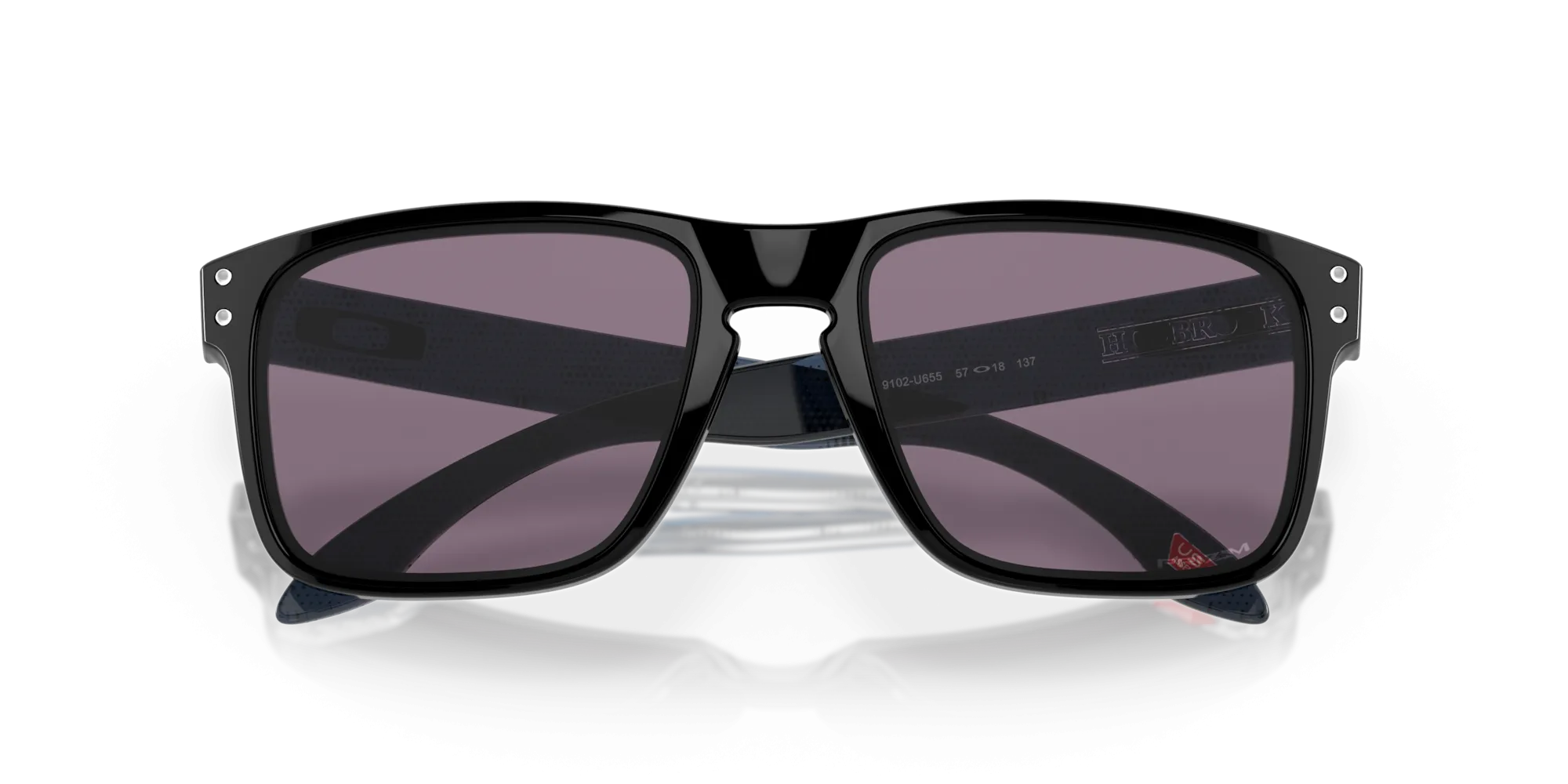 Oakley Holbrook High Resolution Collection Sunglasses - Polished Black with Prizm Grey Lenses