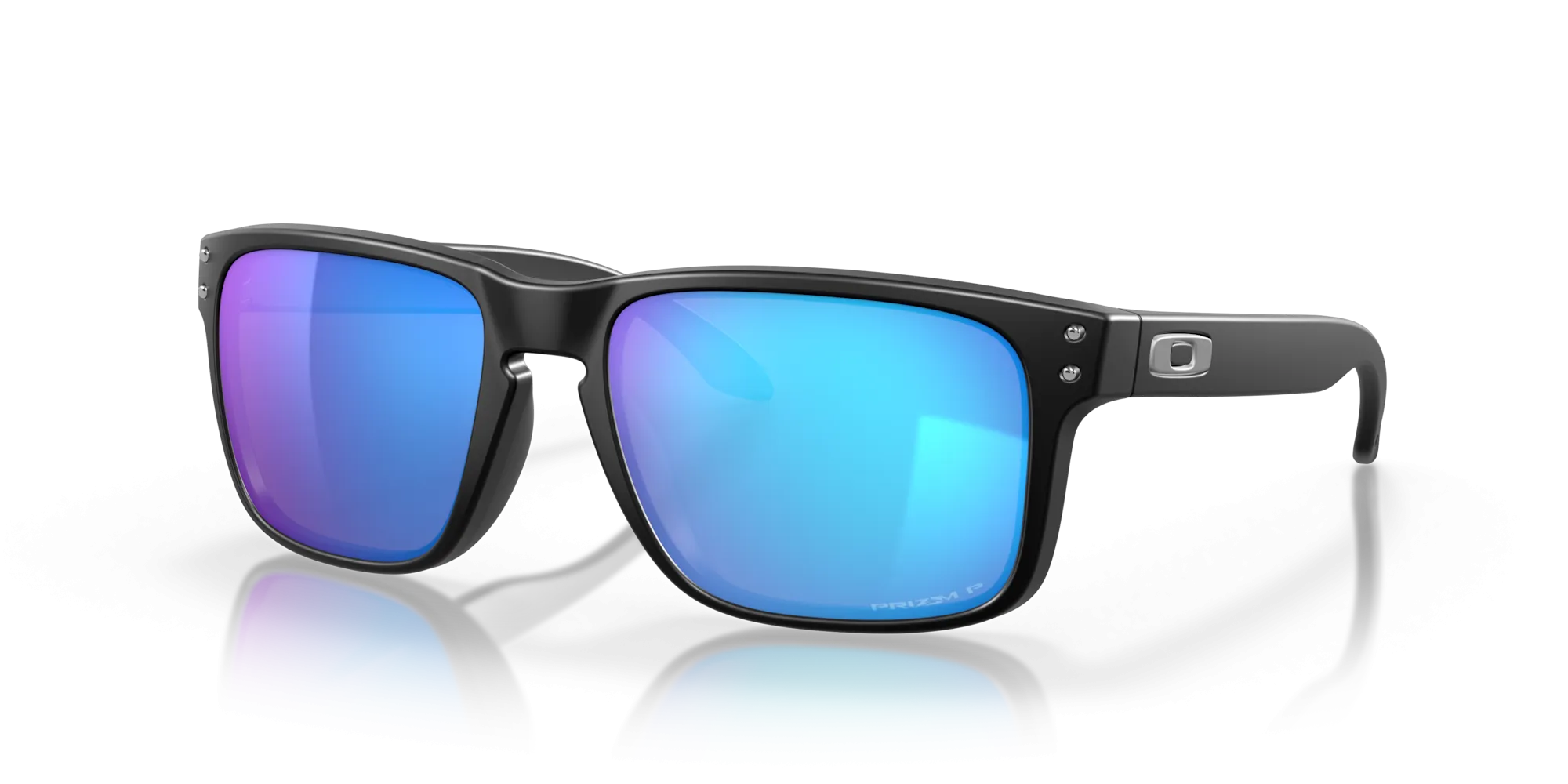 Oakley Holbrook Sunglasses - Matte Black w/ prizm Sapphire Iridium Polarized