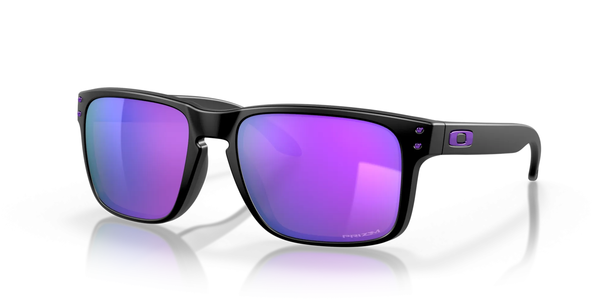 Oakley Holbrook Sunglasses - Matte Black w/ prizm Violet