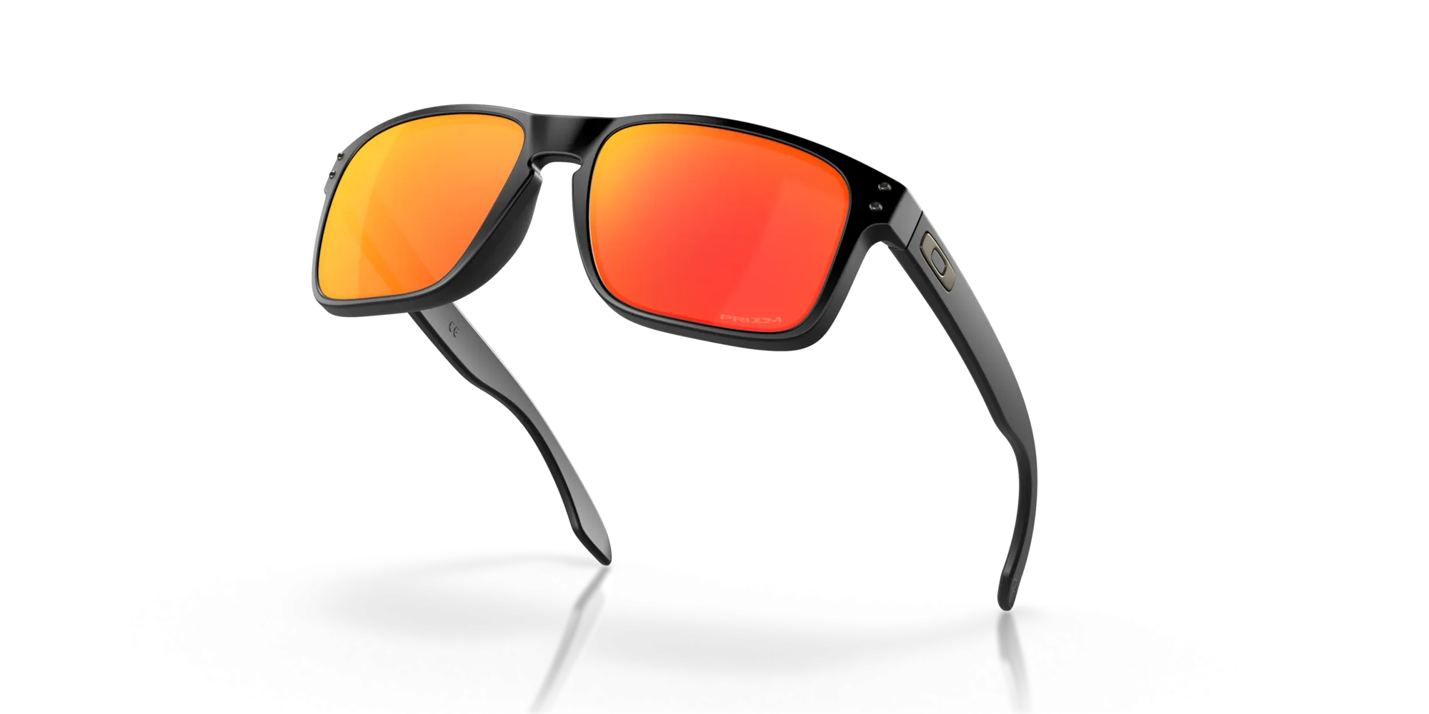 Oakley Holbrook Sunglasses - Matte Black with Prizm Ruby Lenses