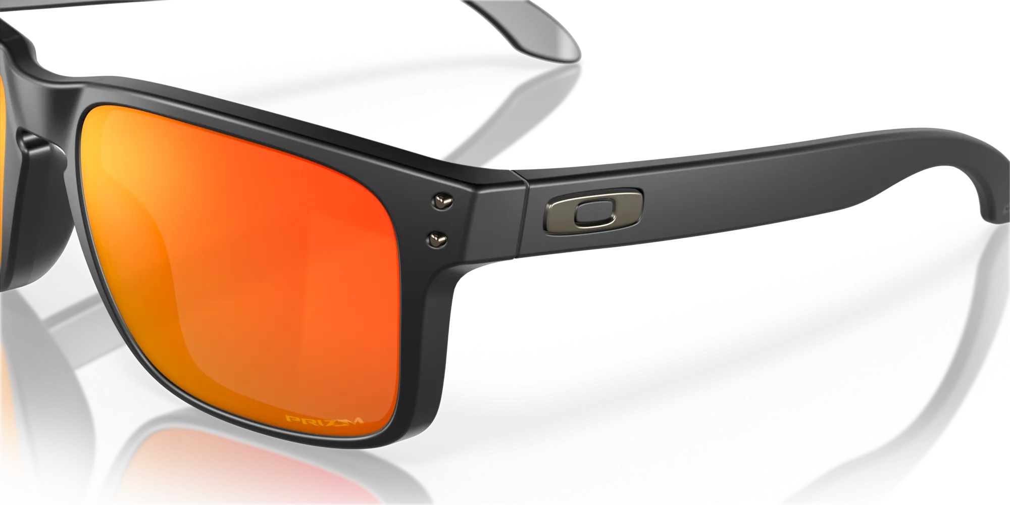 Oakley Holbrook Sunglasses - Matte Black with Prizm Ruby Lenses