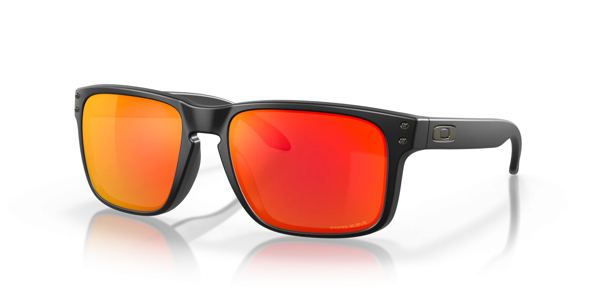 Oakley Holbrook Sunglasses - Matte Black with Prizm Ruby Lenses
